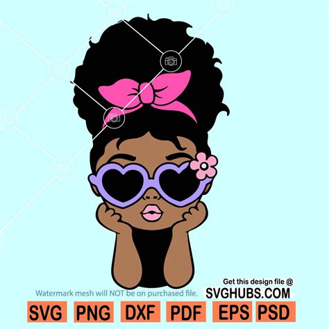 Cute Afro Girl Svg Afro Girl Peek A Boo Svg Peekaboo Girl