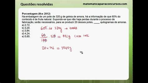 Exercicios De Porcentagem