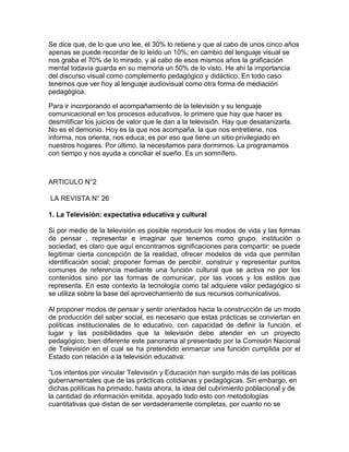 Trabajo N Articulos El Sonido Y La Televisi N Pdf