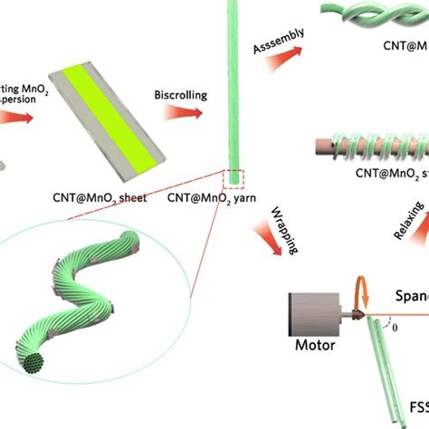 Schematic Diagram Of The Cnt Mno Fsscs Stretchable Cnt Mno Fsscs And