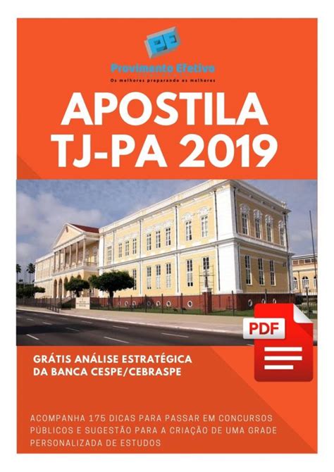 Provimento Efetivo Concursos Apostila Comunicação Social TJ PA 2019