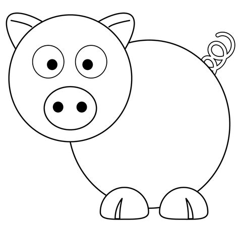 Desenhos de porcos para imprimir e colorir - Educação Online