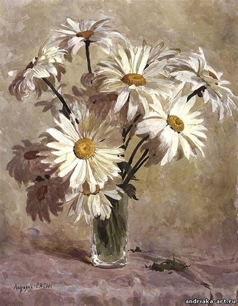 Цветы - Картины - Сергей Андрияка | Цветочные картины, Художественная ...