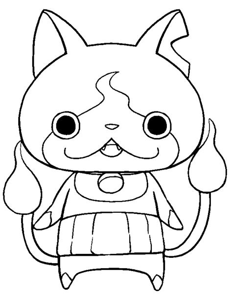 Disegno Da Colorare Yo Kai Watch Jibanyan 1