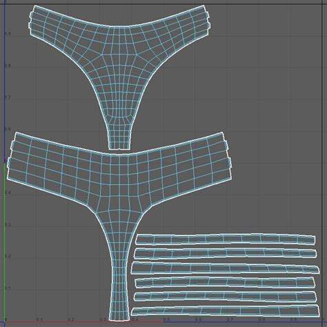D Model Black Bikini Swimsuit Vr Ar Low Poly Cgtrader