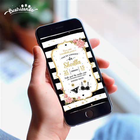 Convite Digital Lingerie Elo Produtos Especiais