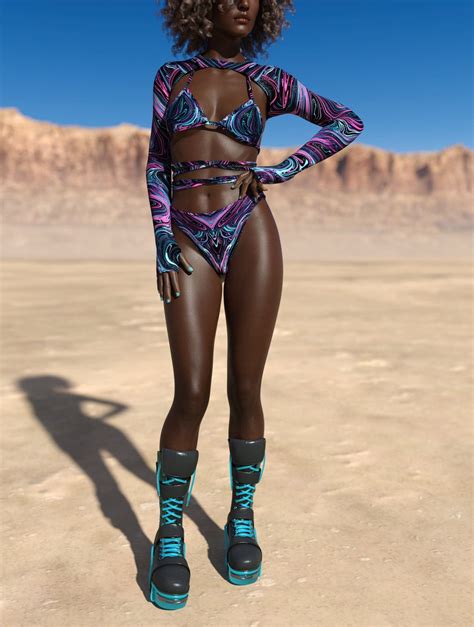 Rave Woman Festival Bikini Psychedelic Rave Bikini Sexy Bohemian Bikini Festival Rave Bikini