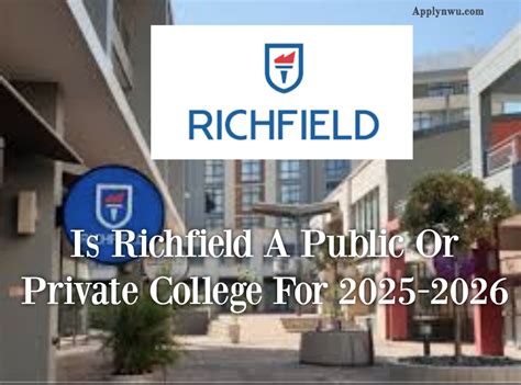 Is Richfield A Public Or Private College For 2025 2026 Tvet Colleges