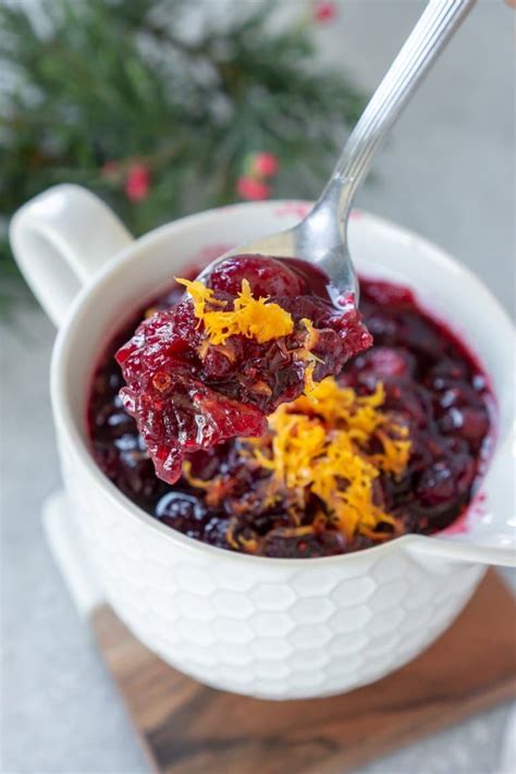 Cranberry Sauce with Orange Juice - JZ Eats