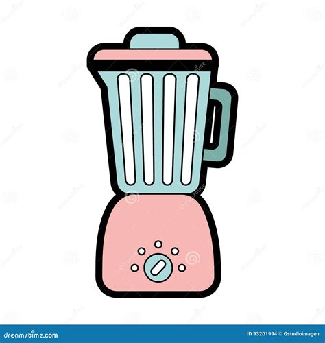 Blender Cute Icon In Trendy Flat Style Cartoon Vector Cartoondealer