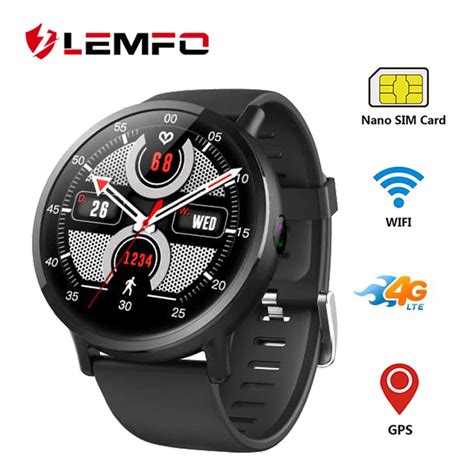 LEMFO LEM X Smart Watch Phone Android 7.1 2.03 Inch screen 900Mah 4G Heart Rate Smartwatch ...