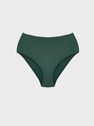 Lcw Dream Ye Il Y Ksek Bel Kendinden Desenli Kad N Bikini Alt S Br Z Crn Lcw