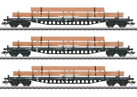 Rungenwagen Set mit Holzbeladung Märklin