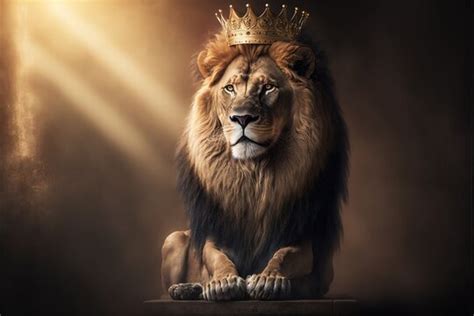 Roaring Lion With Crown