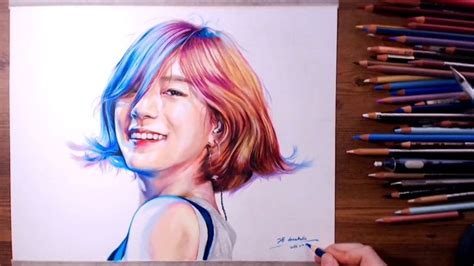 오하영 에이핑크 Oh Ha Young Apink Speed drawing drawholic Kpop fanart