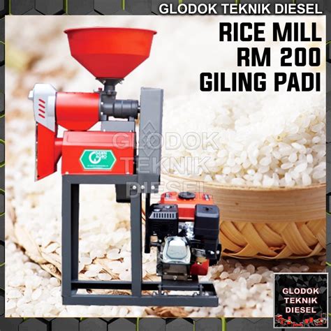 Jual Mesin Giling Gilingan Padi Rice Mill Mini Penggerak Gx Rm