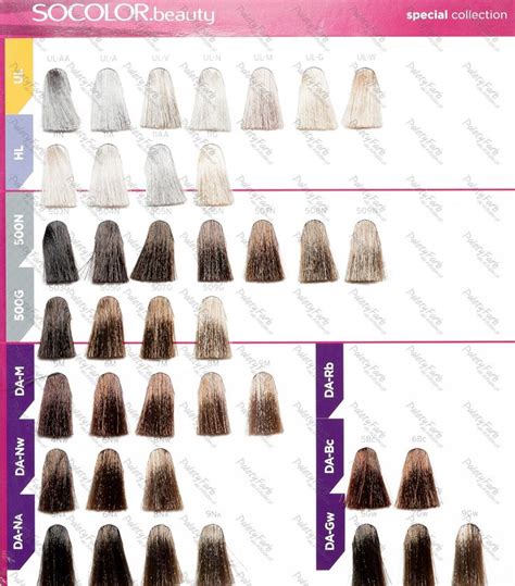 Matrix Permanent Hair Color Chart