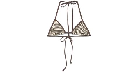 Frankie S Bikinis X Bella Hadid Nick Triangle Bikini Top In Natural For Men Lyst UK