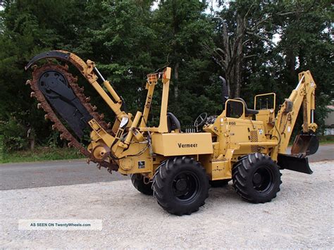 2003 Vermeer V8100 Trencher Backhoe Construction Heavy Equipment