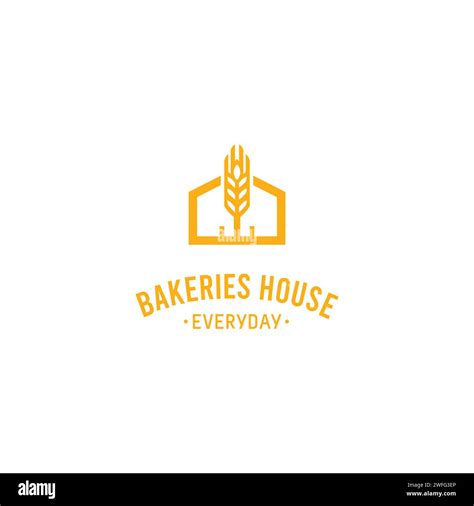 Bakeries House Food Logo Bakeries Home Logo Stock Vector Image And Art
