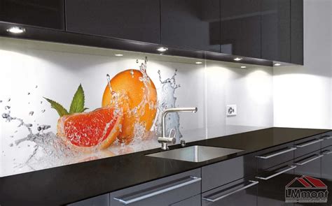 Скинали на кухню из стекла - 49 фото