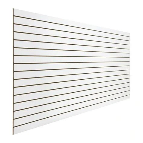 White Slatwall Panel Matte