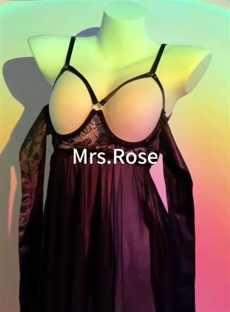 Rose Bow Tie Open Crotch Plus Size Lingeries Nighties Sexy Lingerie Set Sex Night Dress Gown