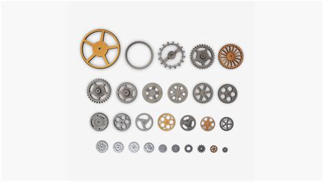 ArtStation - Gears Set v 3 | Resources