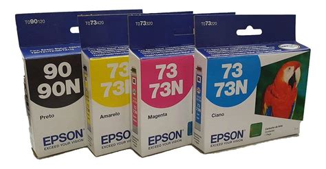 Cartucho Da Impressora Epson - Kit 4 Cartucho Epson Original Para Impressora T20 Cx5600 C92 | Frete grátis