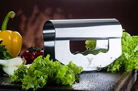 Salad Chopper Knife With Double Blade Stainless Steel Sharp Mezzaluna