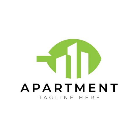 Nature Apartment Logo Design Vector Good For Real Estate Construction