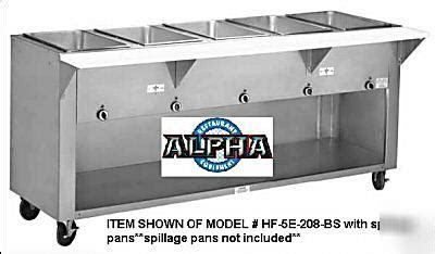 Elec Hot Food Table W Wells W Enclosed Base