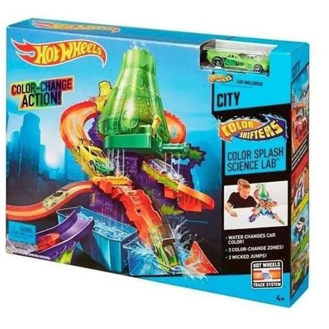 Pista Hot Wheels Estação Científica Color Shifters Mattel Pistas Magazine Luiza