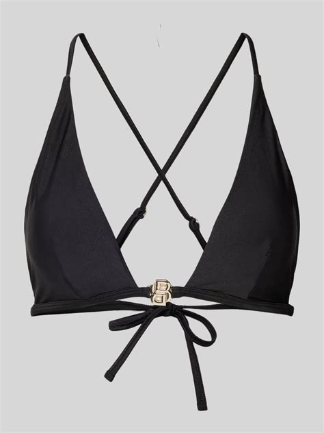 BOSS Bikini Oberteil Mit Label Applikation Modell BETH Black Online Kaufen