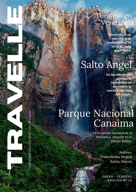 Calaméo TRAVELLE Revista Parque Nacional Canaima