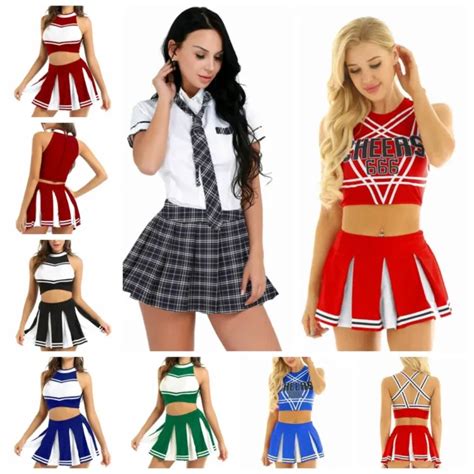 COSTUMES COSPLAY SEXY femmes école fille lingerie jupe plaid vêtements de nuit EUR 16 19