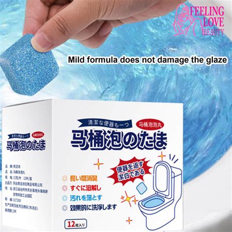 New 12pcs Japanese Ultra Clean Toilet Tablets Neutral Ingredients