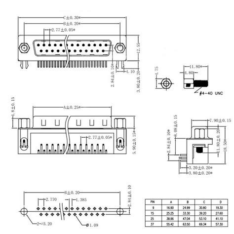 pcs    pin male  angle pcb connector adapter socket  rows