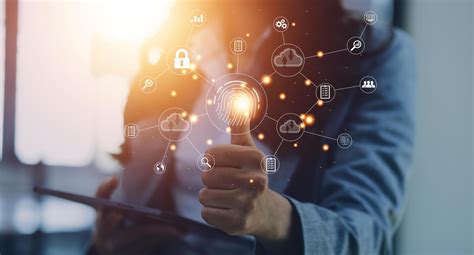 businessmen Fingerprint scanning and biometric authentication