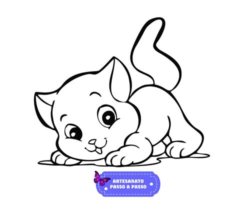 Desenhos De Gatos Para Pintar