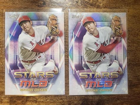 Mavin Topps Chrome Base Series Stars Of The Mlb Shohei Ohtani