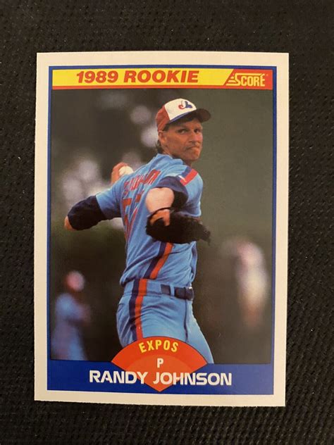 1989 Score Randy Johnson Rookie Card Printable Cards