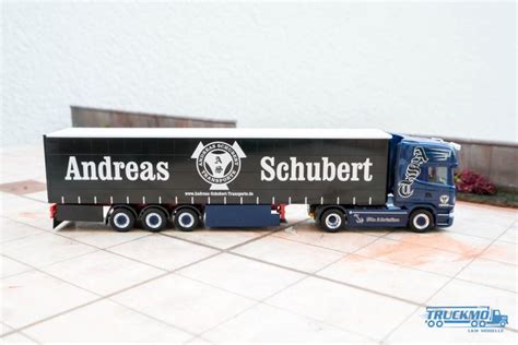 Herpa Andreas Schubert Scania R 13 Topline Planenauflieger 307284 Lkw