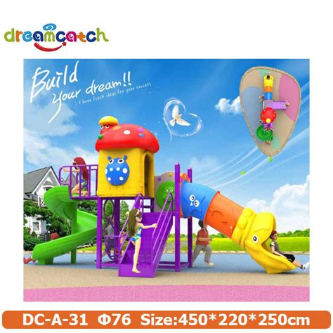 China Outdoor Playground Equipment With Climbing Stainless Steel Slide