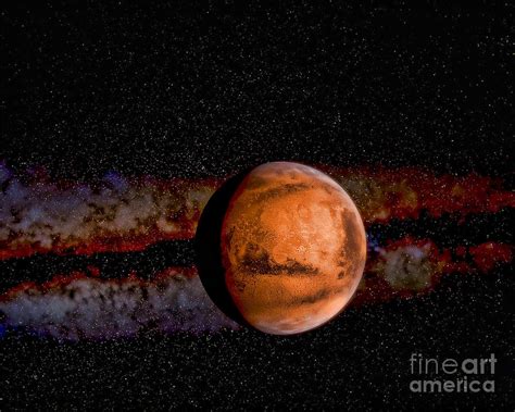 Planet - Mars - The Red Planet Photograph by Paul Ward - Pixels