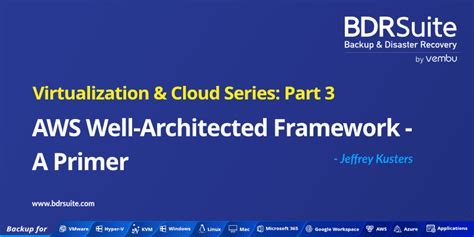Virtualization And Cloud Series Aws Well Architected Framework