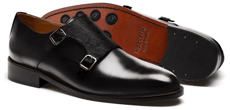 Zapatos Doble Hebilla Florentic Y Terciopelo Negro
