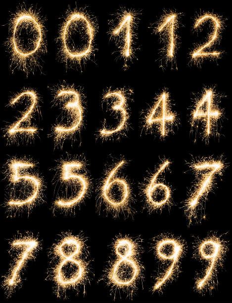 Sparkler Numbers Stock Photos Pictures And Royalty Free Images Istock