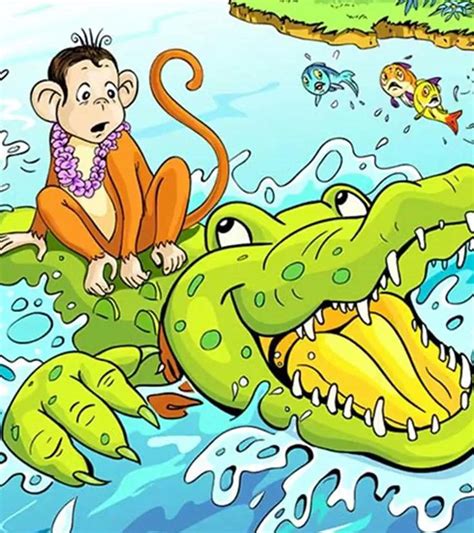 monkey  crocodile pictures  kids