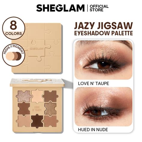 Sheglam Jazy Jigsaw Eyeshadow Palette Color Shimmer Matte Eyeshadow Palette Nude Metallic
